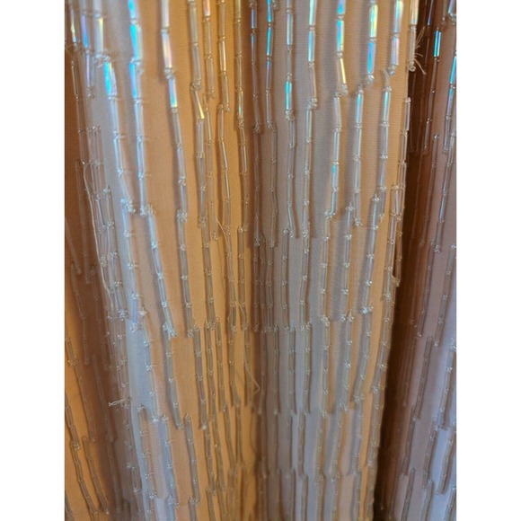 Fabrice Silhoutte Vintage Fringe Beaded Peach Dress size 6 - Picture 16 of 16